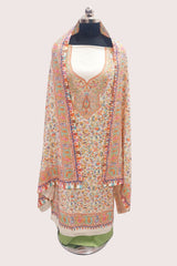 Pastel Green colour salwar kameez With Stole