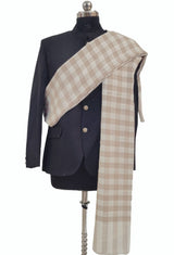 Beige Colour Stylish Check shawl