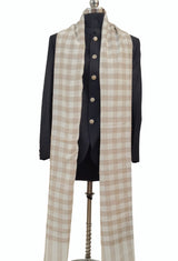 Beige Colour Stylish Check shawl