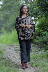 Black colour shawl - CraftKashmir