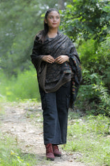 Blue colour shawl - CraftKashmir