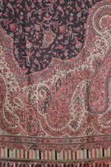 Black colour shawl - CraftKashmir
