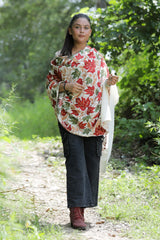 White colour shawl - CraftKashmir