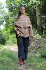 Beige colour shawl - CraftKashmir