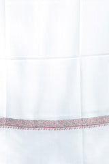 White colour shawl - CraftKashmir