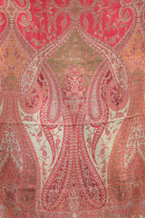 Red colour shawl - CraftKashmir