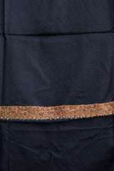 Black colour shawl - CraftKashmir