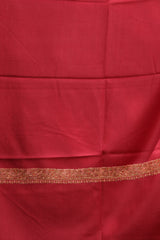 Maroon colour shawl - CraftKashmir