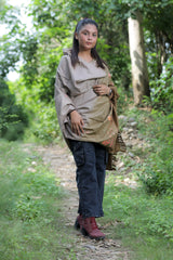 Olive Green colour shawl - CraftKashmir