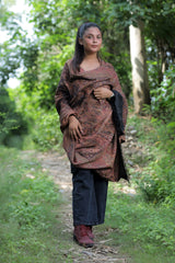 Black colour shawl - CraftKashmir