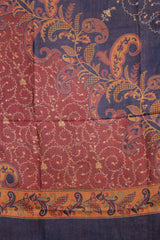 Blue colour shawl - CraftKashmir