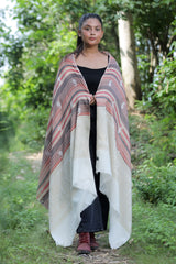 Off White colour shawl - CraftKashmir
