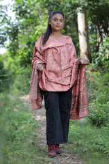 Pink colour shawl - CraftKashmir