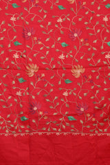 Red colour shawl - CraftKashmir