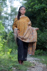 Mustard colour shawl - CraftKashmir