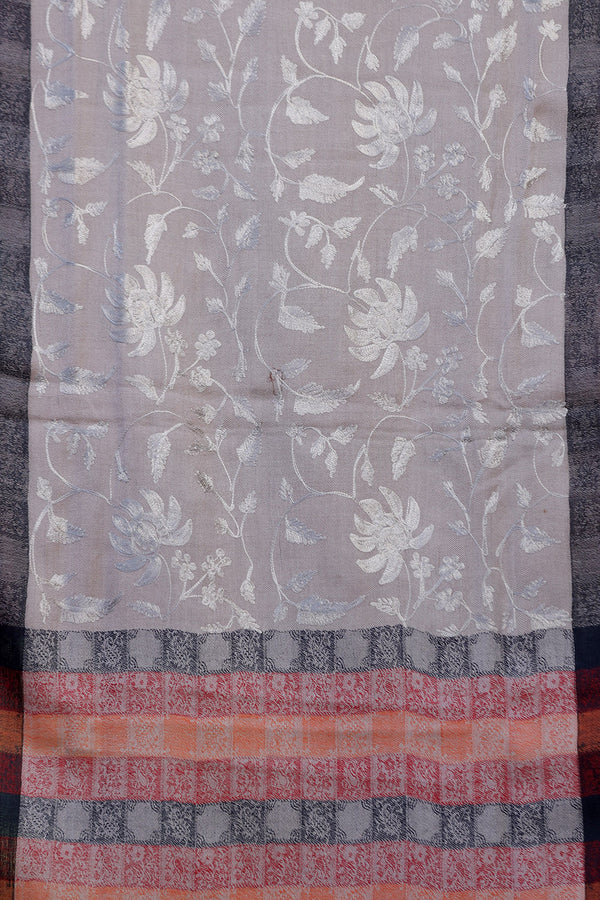 Beige colour shawl - CraftKashmir
