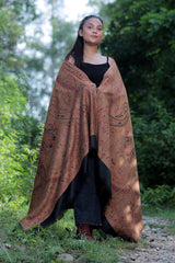 Black colour shawl - CraftKashmir