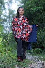 Blue colour shawl - CraftKashmir