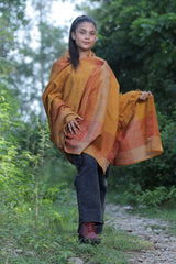 Mustard colour shawl - CraftKashmir