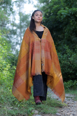 Mustard colour shawl - CraftKashmir