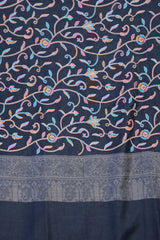 Black colour shawl - CraftKashmir