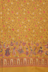 Mustard colour shawl - CraftKashmir