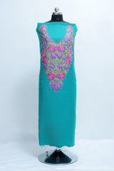 Sea green colour salwar kameez - CraftKashmir