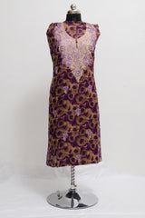 Purple colour salwar kameez - CraftKashmir