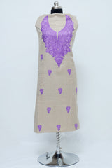 Beige colour salwar kameez - CraftKashmir