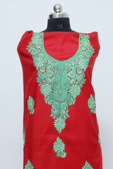 Maroon colour salwar kameez - CraftKashmir