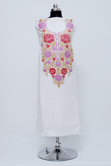 White colour salwar kameez - CraftKashmir