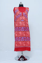 Red colour salwar kameez - CraftKashmir