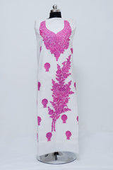 White colour salwar kameez - CraftKashmir