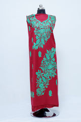 Maroon colour salwar kameez - CraftKashmir