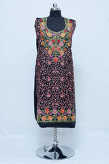 Black colour salwar kameez - CraftKashmir