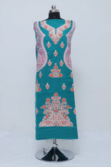 Blue colour salwar kameez - CraftKashmir