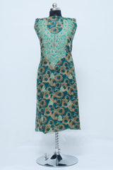 Green colour salwar kameez - CraftKashmir
