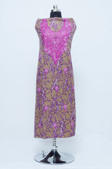 Purple colour salwar kameez - CraftKashmir