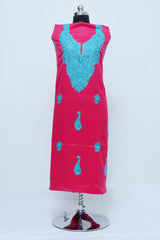 Pink colour salwar kameez - CraftKashmir
