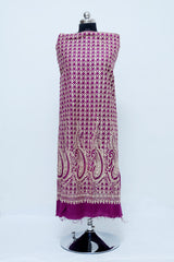 Wine colour salwar kameez - CraftKashmir