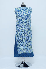 Blue colour salwar kameez - CraftKashmir