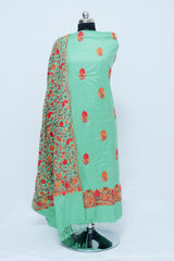 Green colour salwar kameez - CraftKashmir