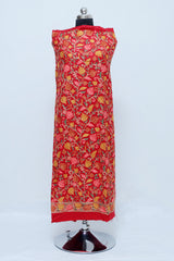 Red colour salwar kameez - CraftKashmir