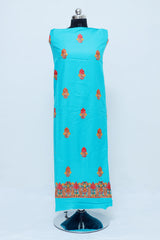 Blue colour salwar kameez - CraftKashmir