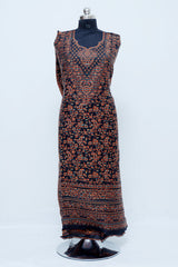 Blackcolour salwar kameez - CraftKashmir