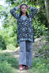 Black colour kurti - CraftKashmir