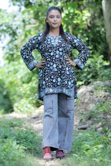 Black colour kurti - CraftKashmir