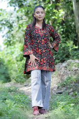 Black colour kurti - CraftKashmir
