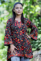 Black colour kurti - CraftKashmir