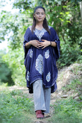 Blue colour kaftan - CraftKashmir